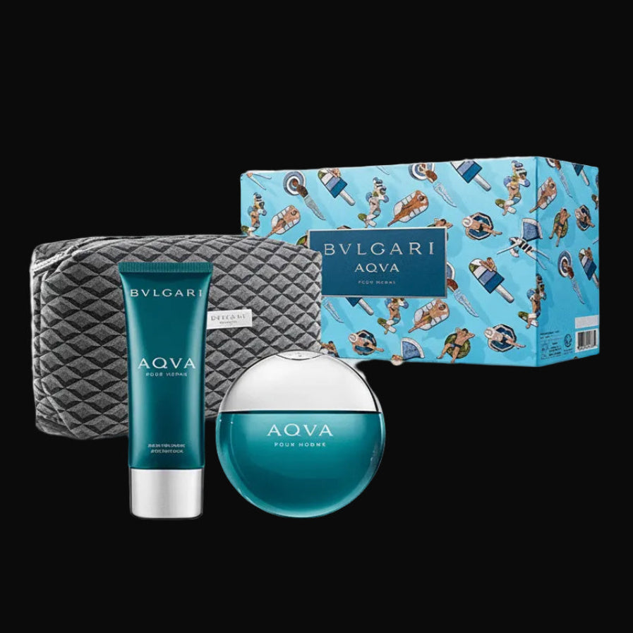 Fragrance set: Bvlgari Aqua EDT 3-Piece Gift Set For Men