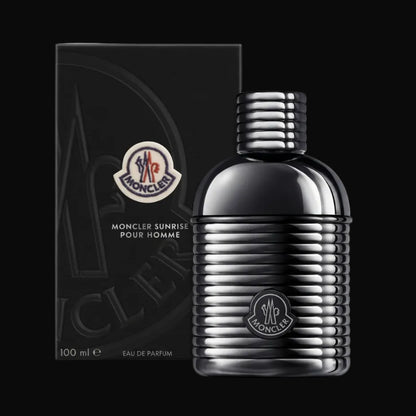 Moncler Sunrise Pour Homme Eau de Parfum 100 ml box and perfume bottle for men