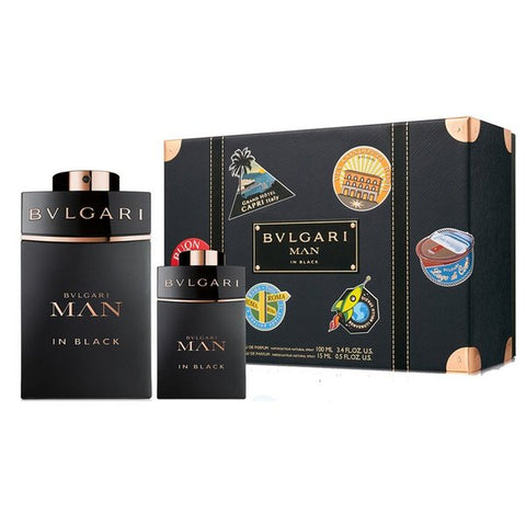 Holiday perfume gift set Bvlgari Man In Black 2 Pcs Gift Set (EDP 100ml + EDP 15ml)